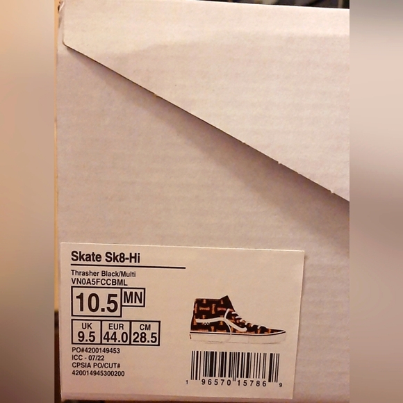 Vans X Thrasher Skate Sk8-Hi *NWT* - Picture 11 of 11